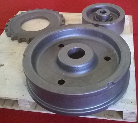 OEM Сельскохозяйственная техника Чугунные детали Рулевое колесо дороги с дробеструйной обработкой поверхности