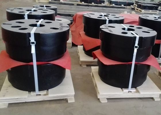 Высококачественный чугунный противовес колеса с песчаным литьем OEM для строительной техники