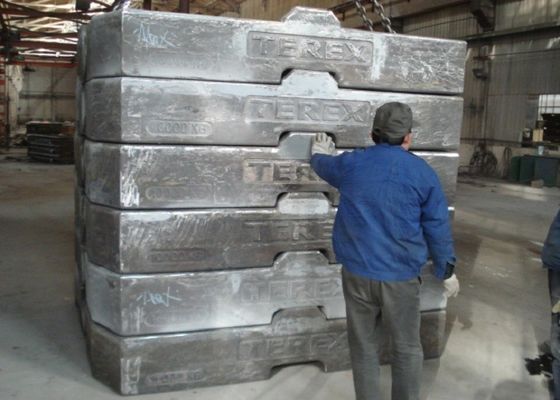 OEM-краны для нанесения покрытия на основе праймера 10 тонн V-процесса отливки песка железный противовес для промышленных машин