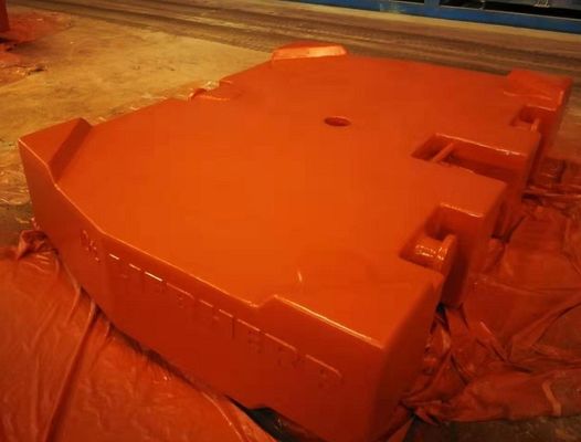 Противовес крана серого утюга 10000kg взрыва съемки TS16949