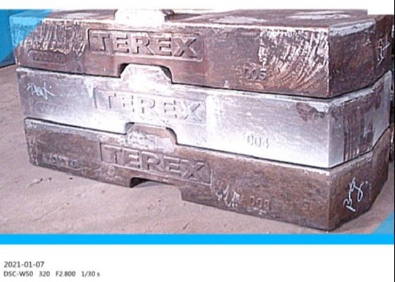 Противовес крана литого железа GG250 10000kg вакуума
